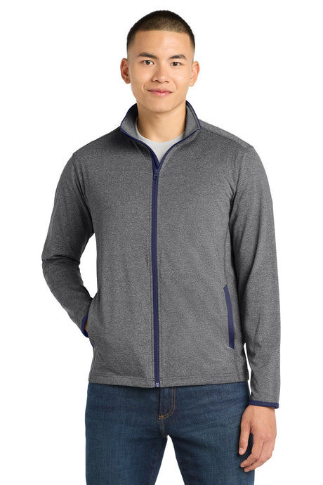 Sport-Tek Men's   Sport-Wick   Stretch Contrast Full-Zip Jacket