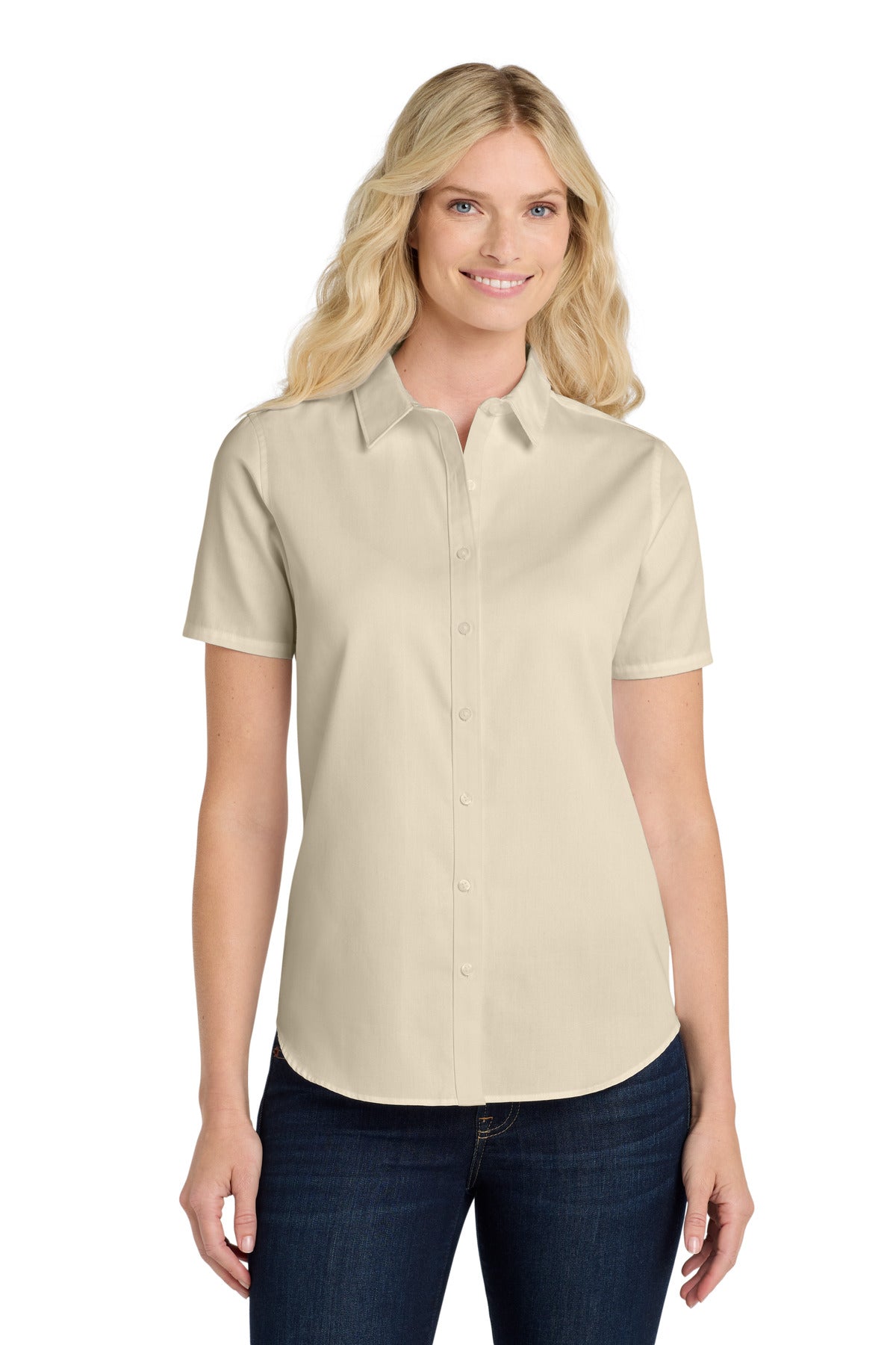 Port Authority Women's   Short Sleeve SuperPro React  Twill Shirt