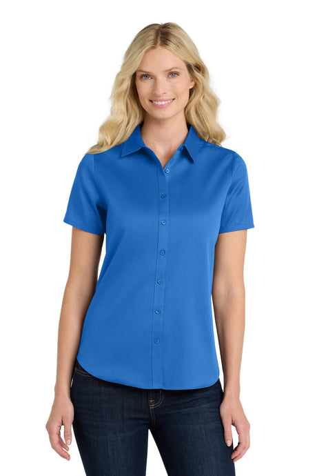 Port Authority Women's   Short Sleeve SuperPro React  Twill Shirt