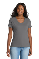 Port & Co Women's   Performance Blend V-Neck Tee