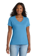 Port & Co Women's   Performance Blend V-Neck Tee