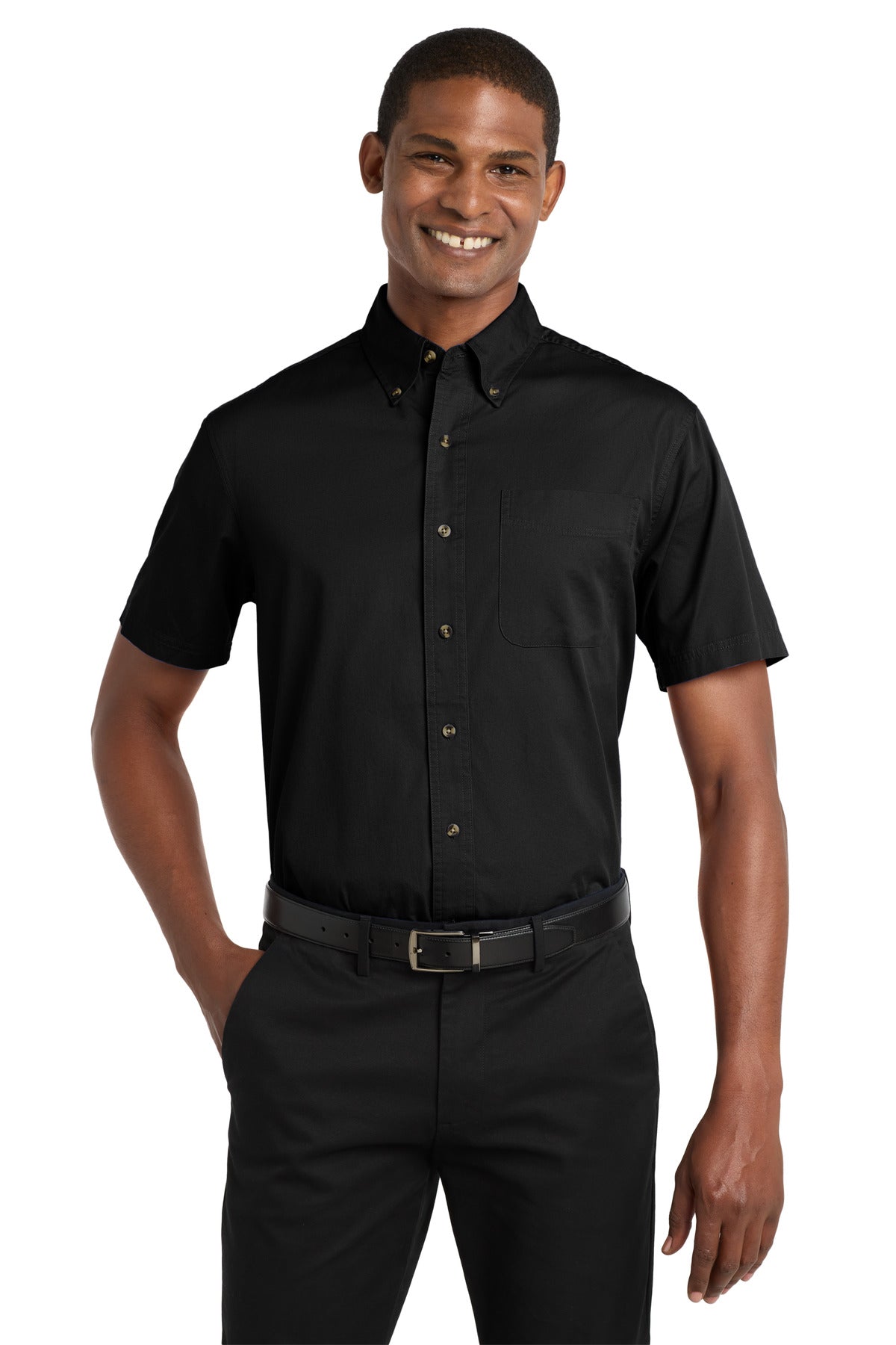 Port Authority Men's   Short Sleeve Twill Shirt