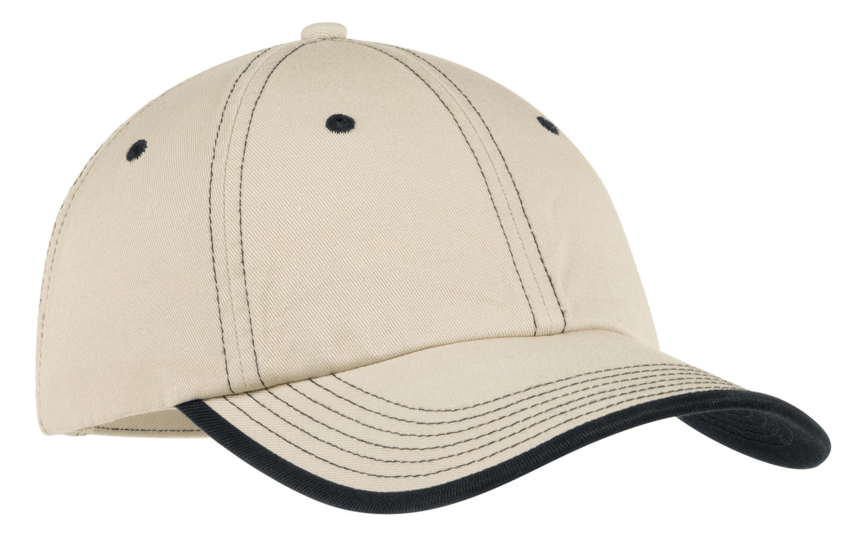 Port Authority    Vintage Washed Contrast Stitch Cap