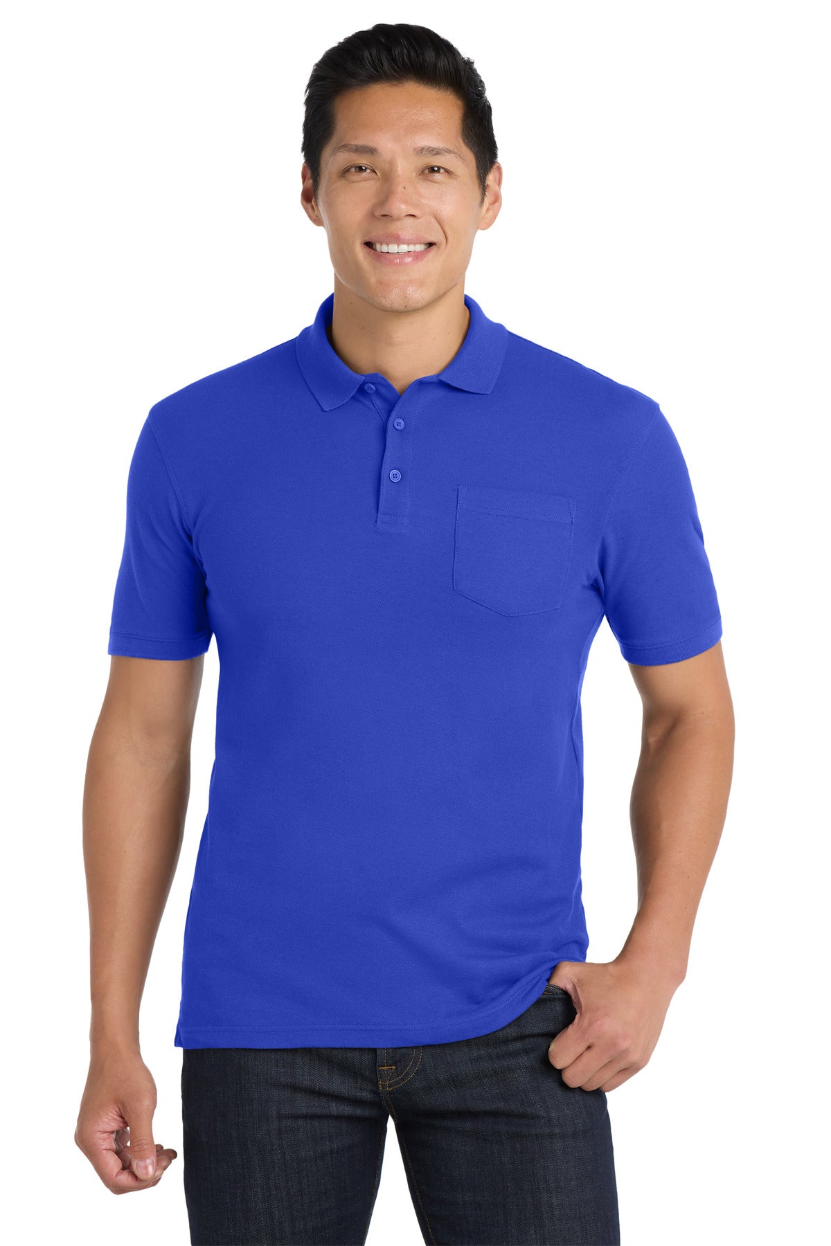 Port Authority Men's   Core Classic Pique Pocket Polo