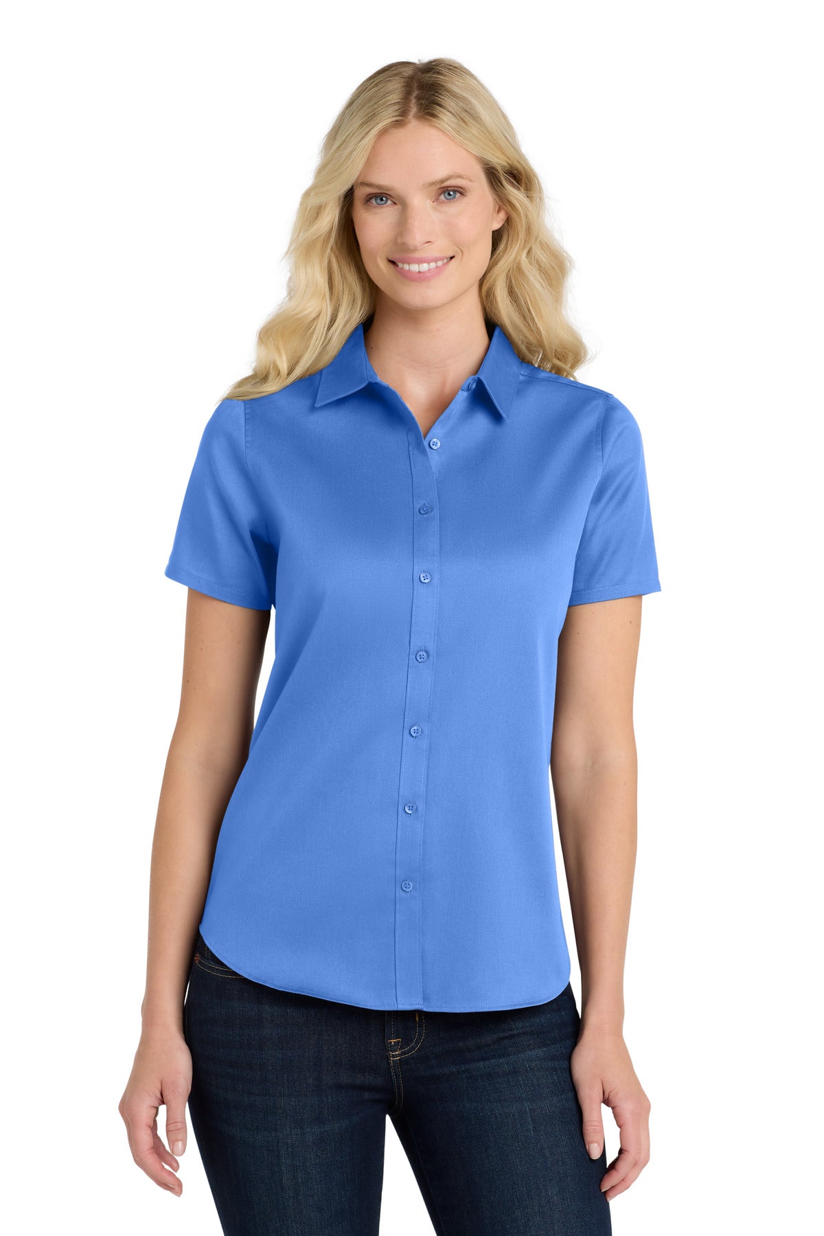 Port Authority Women's   Short Sleeve SuperPro React  Twill Shirt