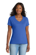 Port & Co Women's   Performance Blend V-Neck Tee