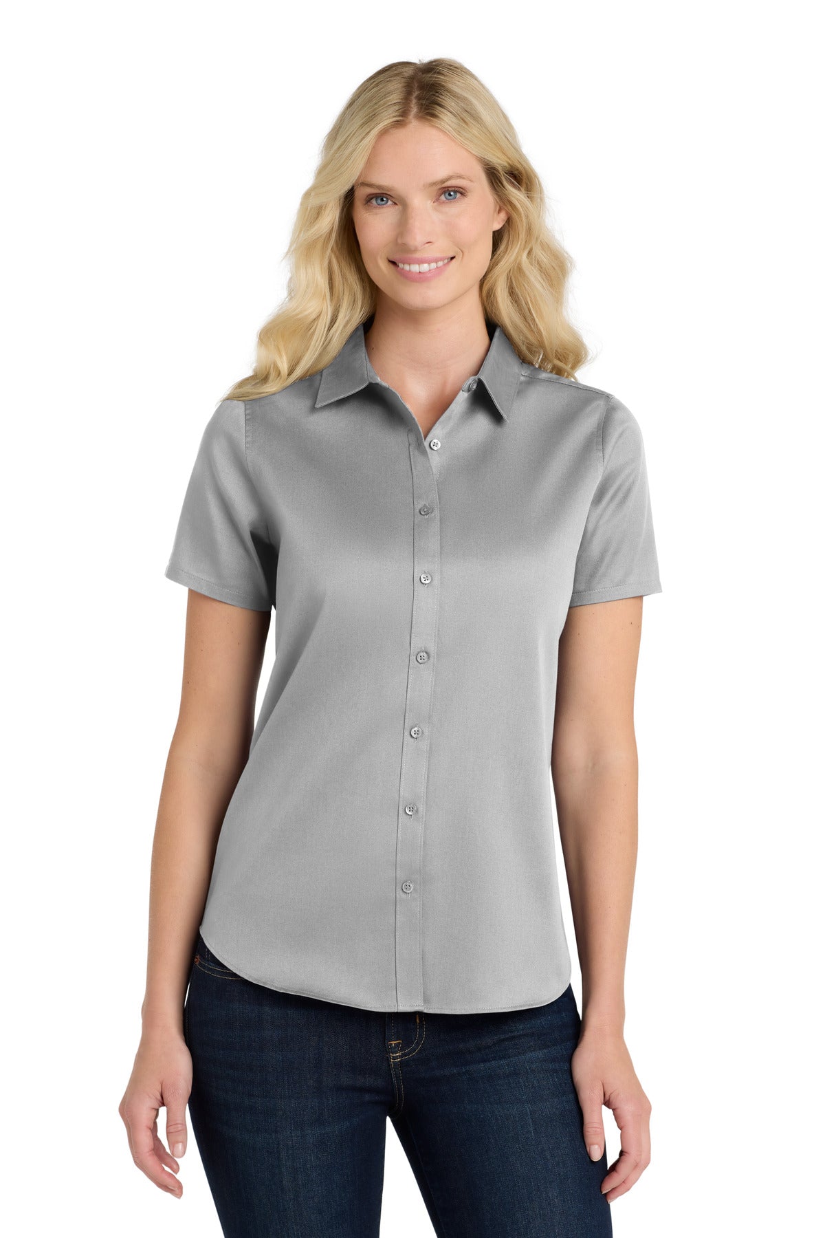Port Authority Women's   Short Sleeve SuperPro React  Twill Shirt