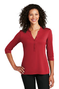 Port Authority Women's     UV Choice Pique Henley LK750