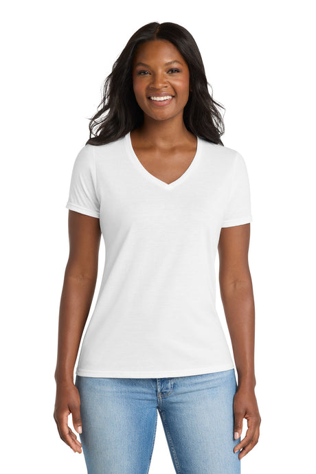Port & Co Women's   Performance Blend V-Neck Tee
