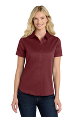 Port Authority Women's   Short Sleeve SuperPro React  Twill Shirt