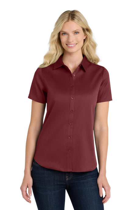 Port Authority Women's   Short Sleeve SuperPro React  Twill Shirt
