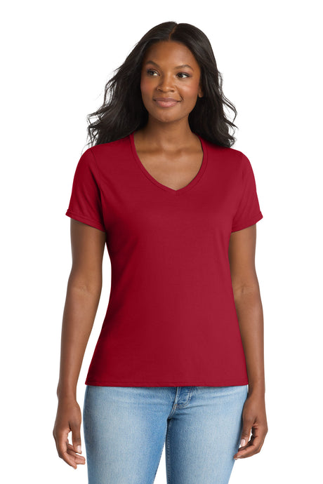 Port & Co Women's   Performance Blend V-Neck Tee