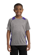 Sport-Tek Youth   Heather Colorblock Contender   Tee