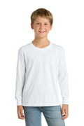 Port & Co Youth   Long Sleeve Core Cotton Tee
