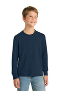 Port & Co Youth   Long Sleeve Core Cotton Tee