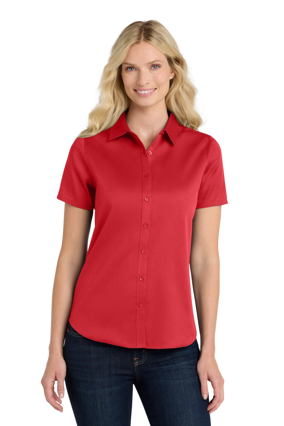 Port Authority Women's   Short Sleeve SuperPro React  Twill Shirt