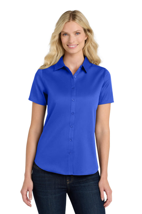 Port Authority Women's   Short Sleeve SuperPro React  Twill Shirt