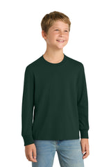 Port & Co Youth   Long Sleeve Core Cotton Tee