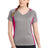 Sport-Tek Women's   Heather Colorblock Contender   V-Neck Tee