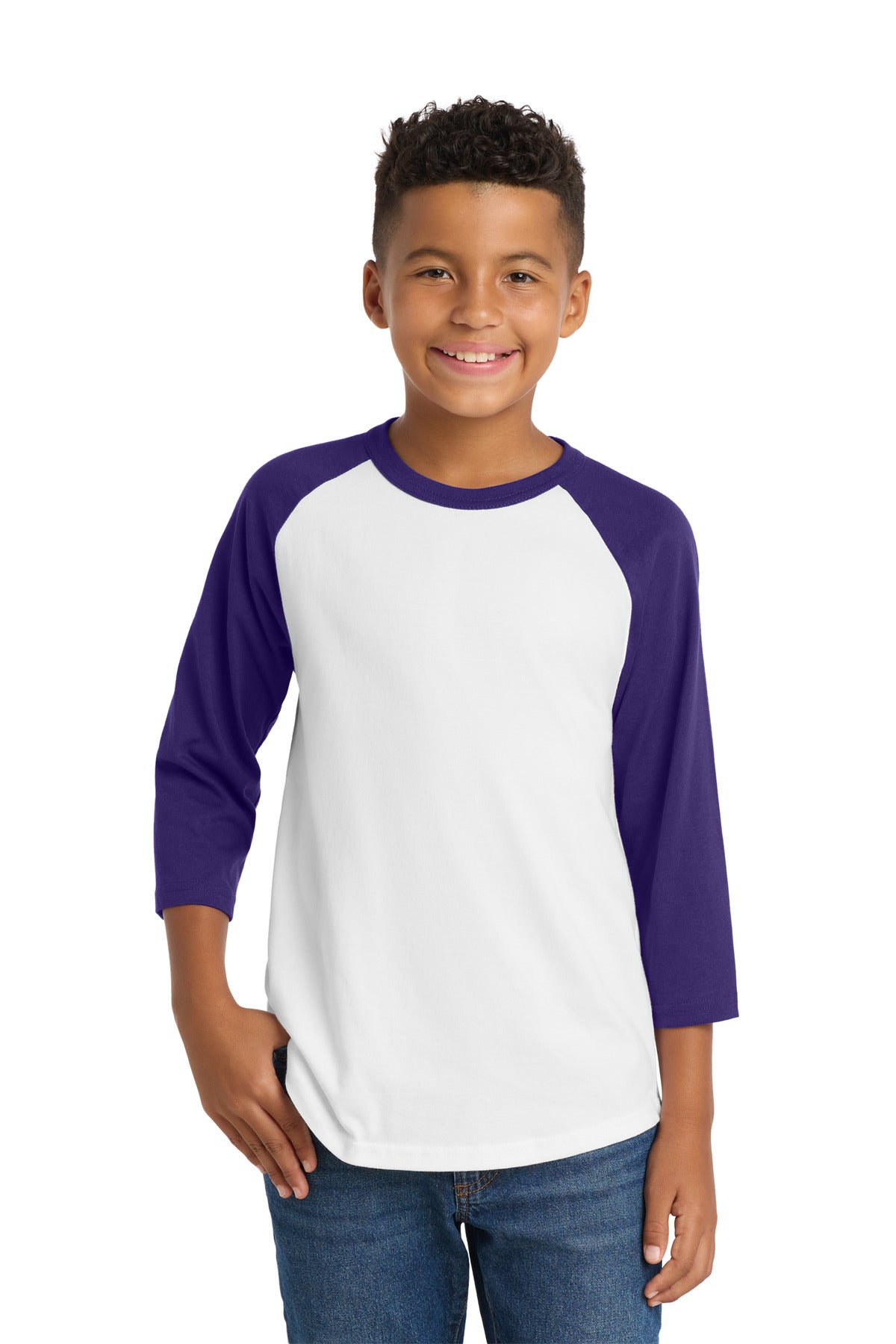 Sport-Tek Youth   Colorblock Raglan Jersey