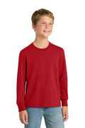 Port & Co Youth   Long Sleeve Core Cotton Tee