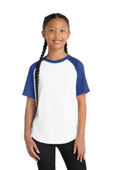 Sport-Tek Youth   Short Sleeve Colorblock Raglan Jersey