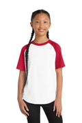 Sport-Tek Youth   Short Sleeve Colorblock Raglan Jersey