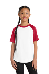 Sport-Tek Youth   Short Sleeve Colorblock Raglan Jersey