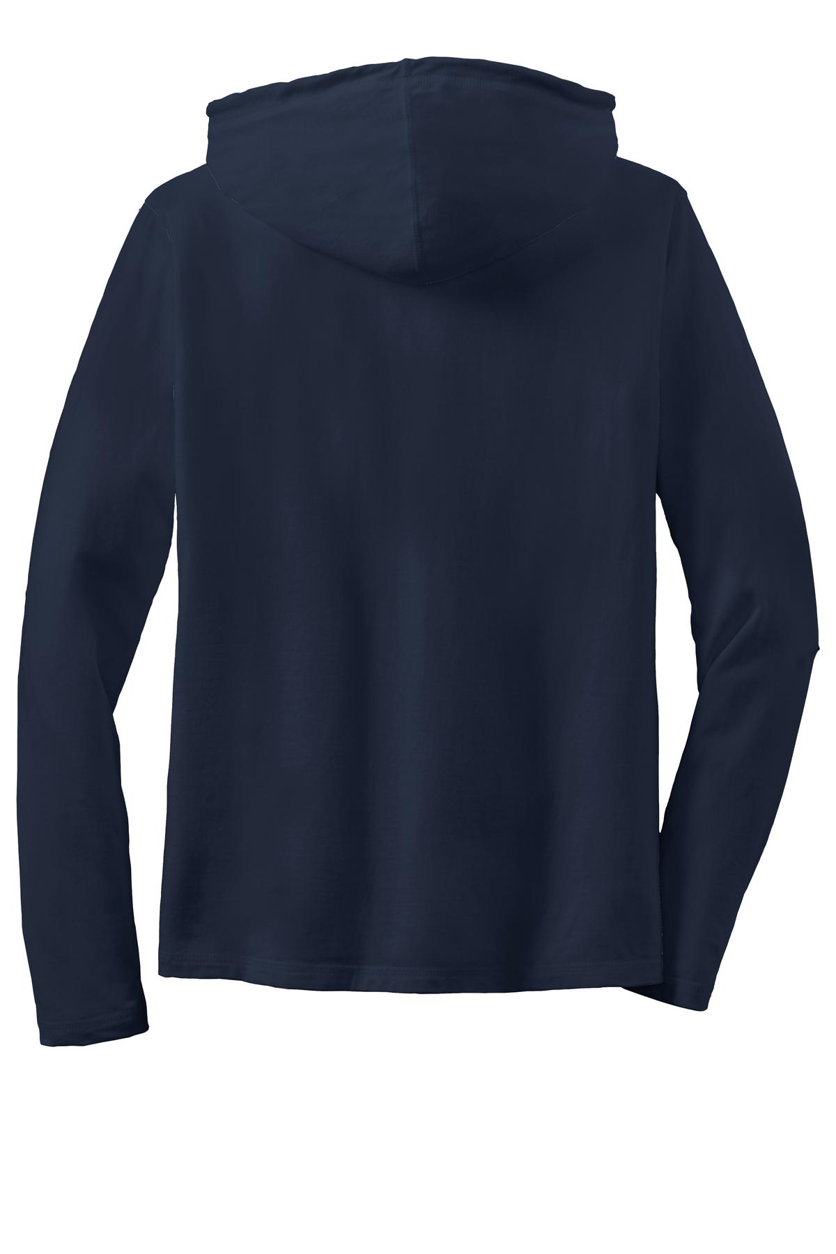 Anvil Women's   100% Combed Ring Spun Cotton Long Sleeve Hooded T-Shirt-4