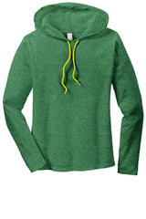 Anvil Women's   100% Combed Ring Spun Cotton Long Sleeve Hooded T-Shirt-3