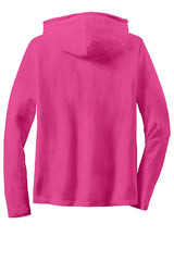 Anvil Women's   100% Combed Ring Spun Cotton Long Sleeve Hooded T-Shirt-4