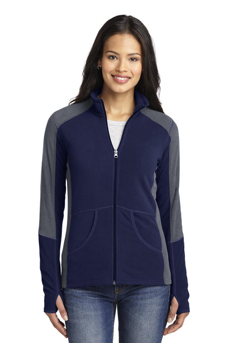 Port Authority Women's   Colorblock Microfleece Jacket-1