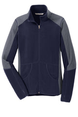 Port Authority Women's   Colorblock Microfleece Jacket-3