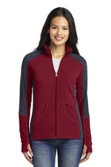 Port Authority Women's   Colorblock Microfleece Jacket-1