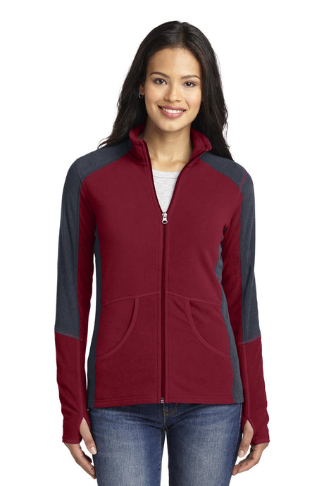 Port Authority Women's   Colorblock Microfleece Jacket-1
