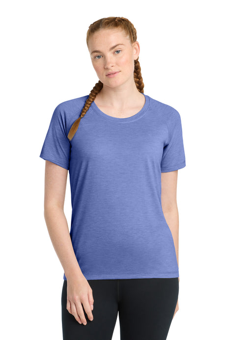 Sport-Tek Women's    PosiCharge    Tri-Blend Wicking Scoop Neck Raglan Tee