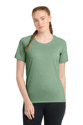 Sport-Tek Women's    PosiCharge    Tri-Blend Wicking Scoop Neck Raglan Tee