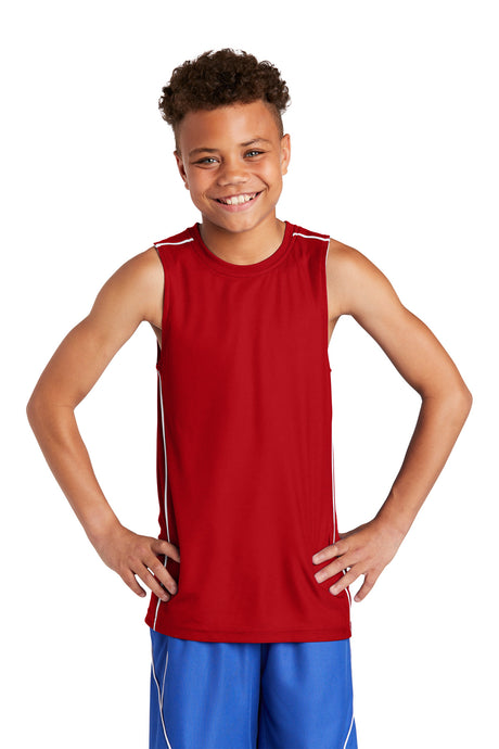 Sport-Tek Youth   PosiCharge   Mesh Reversible Sleeveless Tee