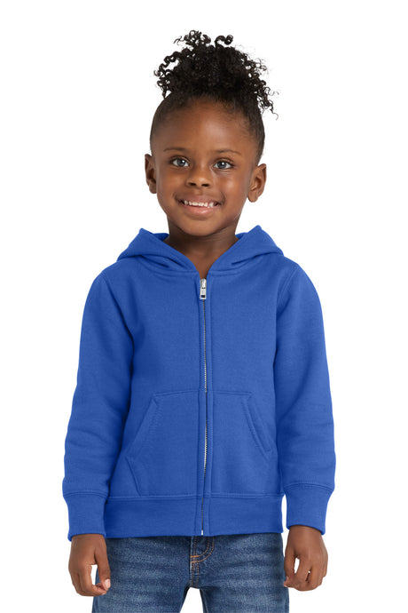 Port & Co Youth   Toddler Core Fleece Full-Zip Hooded Sweatshirt