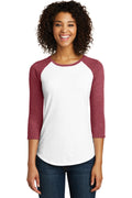 District Women's   Fitted Very Important Tee   3/4-Sleeve Raglan