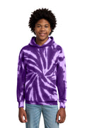 Port & Co Youth   Tie-Dye Pullover Hooded Sweatshirt