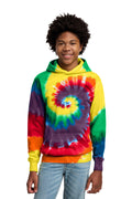 Port & Co Youth   Tie-Dye Pullover Hooded Sweatshirt