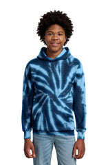 Port & Co Youth   Tie-Dye Pullover Hooded Sweatshirt