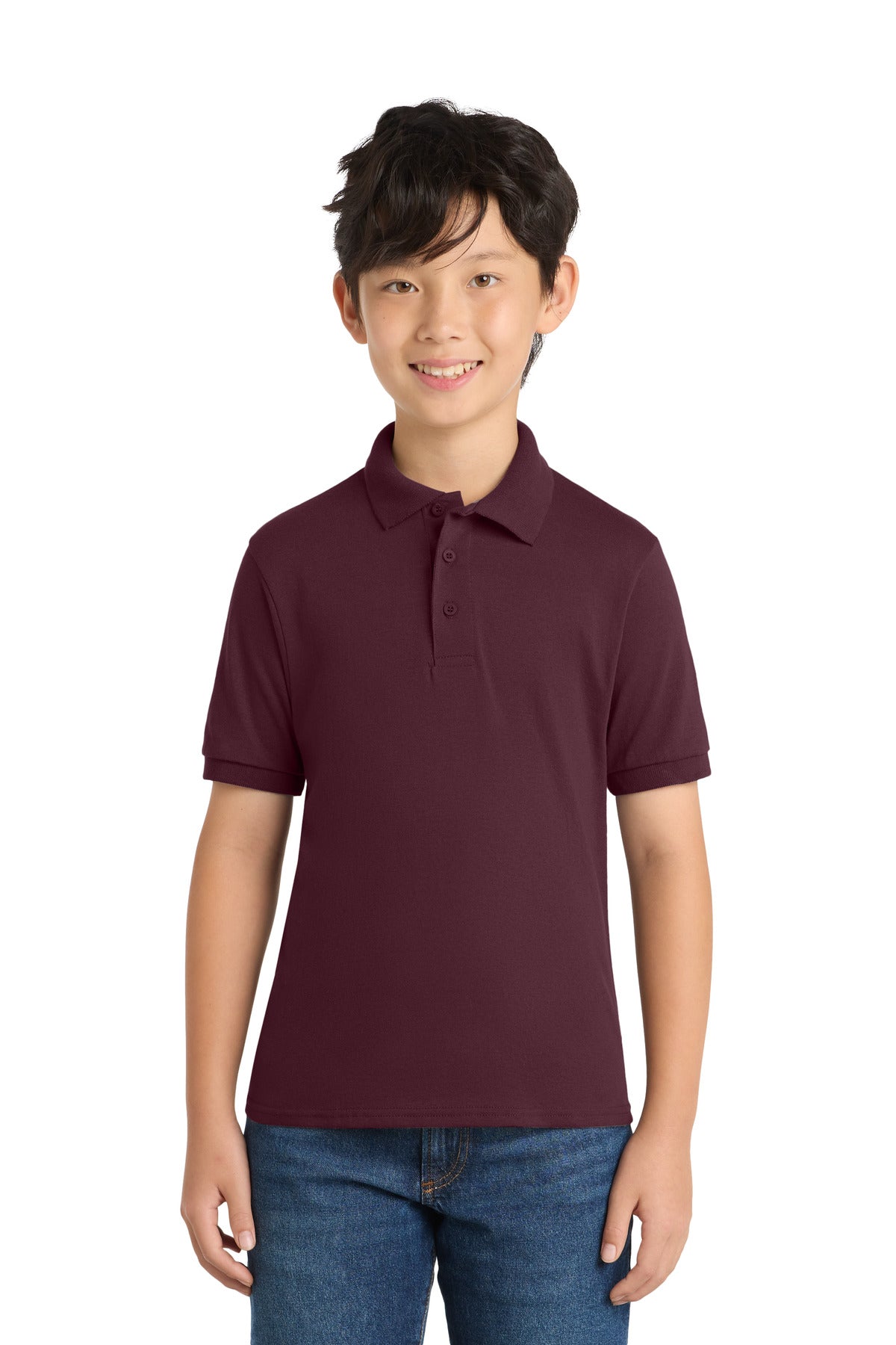 Port & Co Youth   Core Blend Jersey Knit Polo