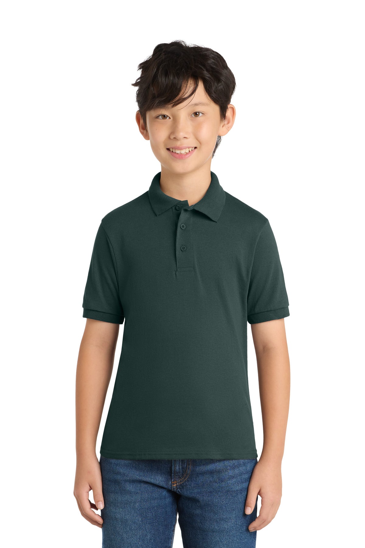 Port & Co Youth   Core Blend Jersey Knit Polo