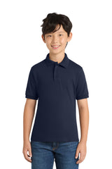 Port & Co Youth   Core Blend Jersey Knit Polo