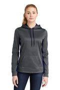 Sport-Tek Women's   Sport-Wick   Fleece Colorblock Hooded Pullover