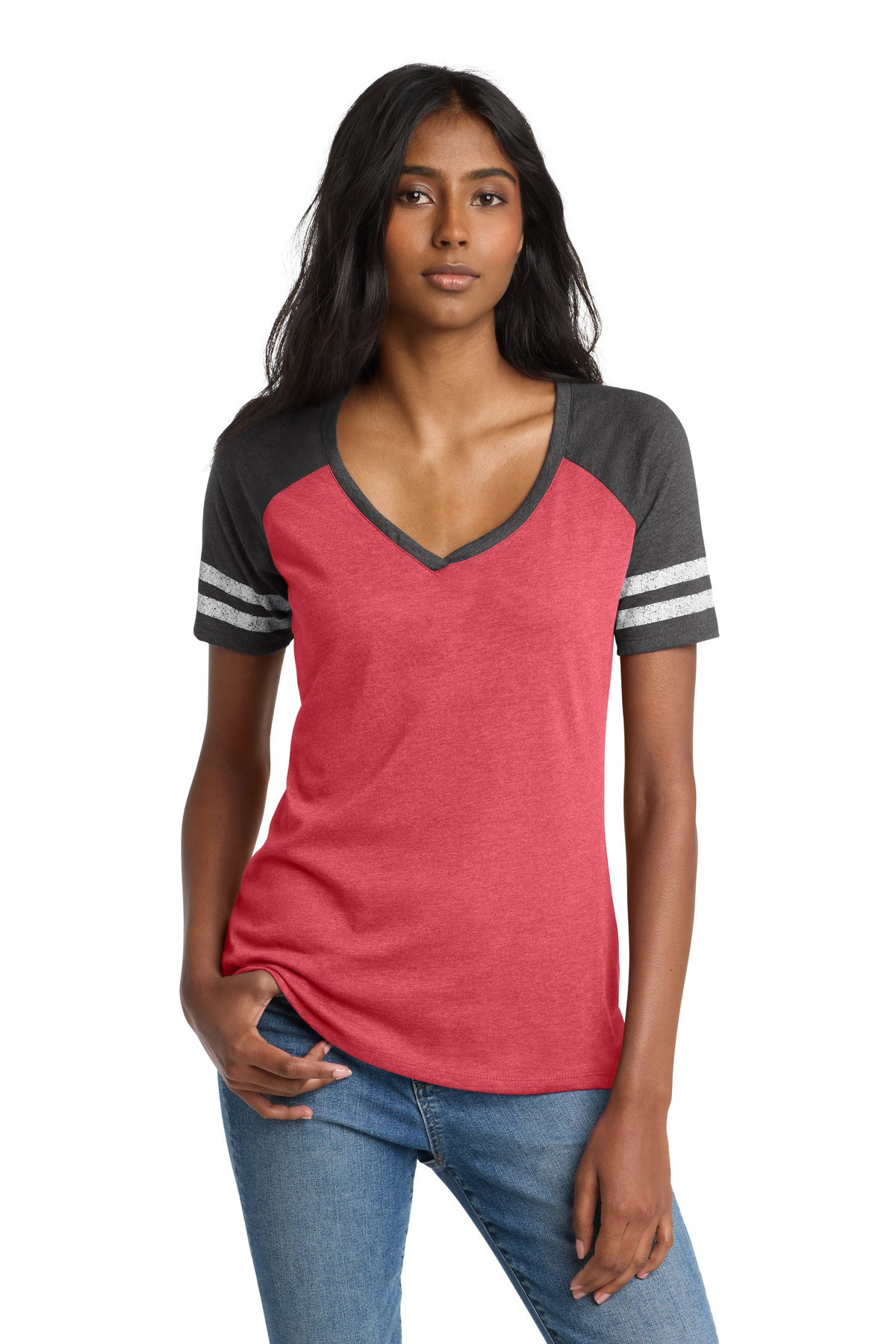 District Women's    Game V-Neck Tee