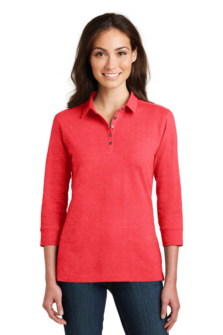 Port Authority Women's   3/4-Sleeve Meridian Cotton Blend Polo-1