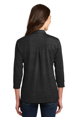 Port Authority Women's   3/4-Sleeve Meridian Cotton Blend Polo-2